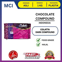 COLATTA DARK CHOCOLATE COMPOUND / COKLAT BATANG PAHIT 1 KG