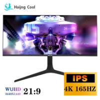 Haijing Cool 34Inch 4K 165Hz Monitor Wide Display 21:9 IPS 144Hz WQHD Desktop LED Gamer Computer Screen DP/3440*1440