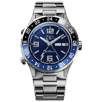 BALL 波爾錶 Roadmaster Marine GMT 瑞士天文台機械錶(DG3030B-S1CJ-BE)-40mm-藍面鈦鋼帶【刷卡回饋 分期0利率】【跨店APP下單最高20%點數回饋】