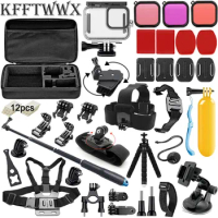 KFFTWWX for GoPro Hero 11 10 9 Accessories Kit Waterproof Housing Case for Go Pro Hero 9 Black Gopro9 Camera Set Tripod Monopod