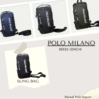 Ransel Pria POLO MILANO Import 88335-12inchi Sling Bag Pria Keren Tas Selempang Tas Kerja