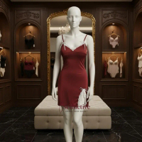 Seductive Baju Tidur Seksi Lingerie  Wanita Mini Daster Gaun Babydoll Transparan Desain Premium Nyam
