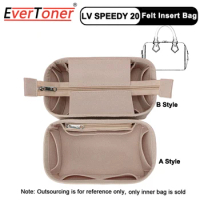 EverToner For LV SPEEDY 20 Felt Cloth Insert Bag Organizer Makeup Handbag Travel Storage Organizer Inner Purse Cosmetic bags