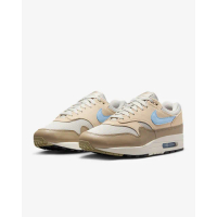 【NIKE 耐吉】運動鞋 休閒鞋 慢跑鞋 男鞋 NIKE AIR MAX 1 ESS 卡其 藍 奶茶色 氣墊 緩震(FZ5808009)