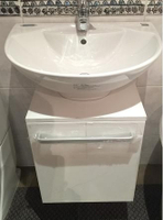 【麗室衛浴】日本INAX GL-288VFC-TW 抗汙面盆+鋼烤防水發泡板浴櫃 組合優惠中