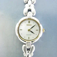 Seiko exceline “Willow Leaf Pointer” diamonds Women's quartz watch