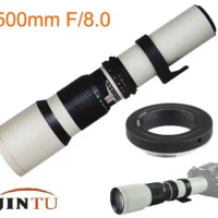 JINTU 500mm f8 Super Telephoto Lens for Canon EOS 60D XT XTI 550D 2200D 4000D 750D 77D 800D 70D 80D 6DII 7DII DSLR Cameras
