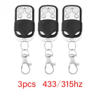 2pcs/3pcs 433/315MHz Remote Control 4CH Car Key Garage Door Gate Opener Remote Control Duplicator Gate Control Duplicator