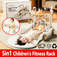 On Sale [24H ship] 5ln1 Baby Play Gym 36 Months Walker Game Sensory Toys Newborn Rattle Piano Fitnes