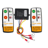 ชุดรีโมทคอนโทรลเครื่องกว้านแบบไร้สาย, 12-24V, สำหรับ ATV และ SUV