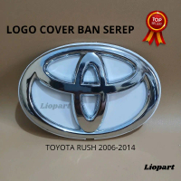emblem logo tutup belakang ban serep Toyota RUSH 2006-2014 warna putih Car
