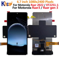 6.7"Original For Moto Razr 2022 LCD XT2251-1 Display+Touch Screen Digitizer For Motorola Razr gen 3 LCD For Motorola Razr 3 lcd