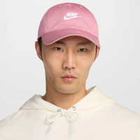 【NIKE 耐吉】帽子 運動帽 棒球帽 遮陽帽 U NK CLUB CAP U CB FUT WSH L 粉 FB5368-699(3622)