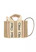 Chloé Women's Mini Woody Tote Bag In Linen CHC22AP237I26-6J5