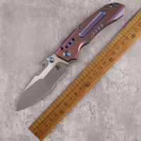 ST991 Folding Knife M390 Solid Titanium Handle Outdoor Camping Pocket Fruit EDC Tool