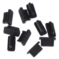 10pcs USB 3.1 Type C Anti Dust Rubber Dust Plug For Macbook For Huawei P9 Charger Type C Plug Cover