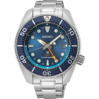 【SEIKO 精工】Prospex Sumo GMT 太陽能潛水石英錶-45mm 母親節 禮物 送禮(SFK001J1/5K65-0AA0B)