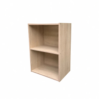 【固得家俬】經典橡木色 崁入式 二格空櫃 收納櫃 書櫃 層板櫃(二空櫃)