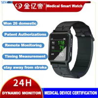 Original Smartwatch Wrist Accurate Blood Pressure Recorder Strong Battery Life Medical BP HR Health Monitor Smart Watch For Men