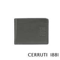 【Cerruti 1881】義大利頂級小牛皮5卡短夾皮夾 CEPU05922M(灰色 贈禮盒提袋)