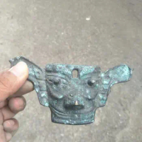 Han Dynasty Culture Bronze Mask Statue