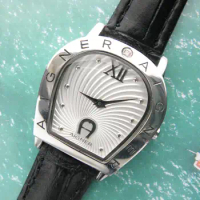 Irregular case aigner Black quartz women's watch（Vortex dial）