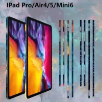 Colorful Grain Decal Skin For iPad Pro 2021 2020 2018 12.9 11 Air4 mini6 3M Side Skins Wrap Border Film Cover Protector Sticker