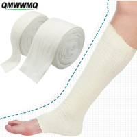 1Roll Tubular Bandage,Stockinette Tubing for Leg &amp; Knees,Reusable Elastic Bandage Sleeve,Tubular Compression Bandage Roll