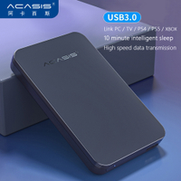 2TB 1TB ACASIS'' 500GB 320GB Super External Hard Drive Disk USB3.0 HDD Storage สำหรับ PC, Mac,แท็บเล็ต,X, PS4, PS5, HD
