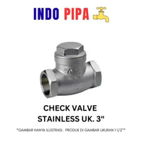 CHECK VALVE/KLEP TABOK STAINLESS UK. 3"