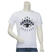 預購 KENZO 眼睛標誌印花短袖圓領衫(白5TS049-4YC-01)