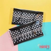 Mimi's。文賀 雙鋼印 醫療 醫用口罩 20片 棋盤格 格紋 黑色 格子 台灣製造 盒裝版 單片 包裝 非 Vans