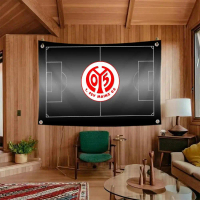 Hiasan Luaran Bendera Menembusi Bendera Dinding, 1 Keping Bendera dan Sepanduk Hiasan, FSV Mainz 05,