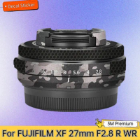 For FUJIFILM XF 27mm F2.8 R WR Lens Sticker Protective Skin Decal Vinyl Wrap Film Anti-Scratch Protector Coat XF27 F\2.8
