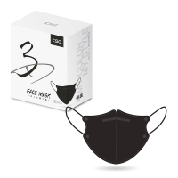 CSD 中衛 醫療口罩-3D立體-酷黑1盒入-鬆緊耳帶(30入/盒)
