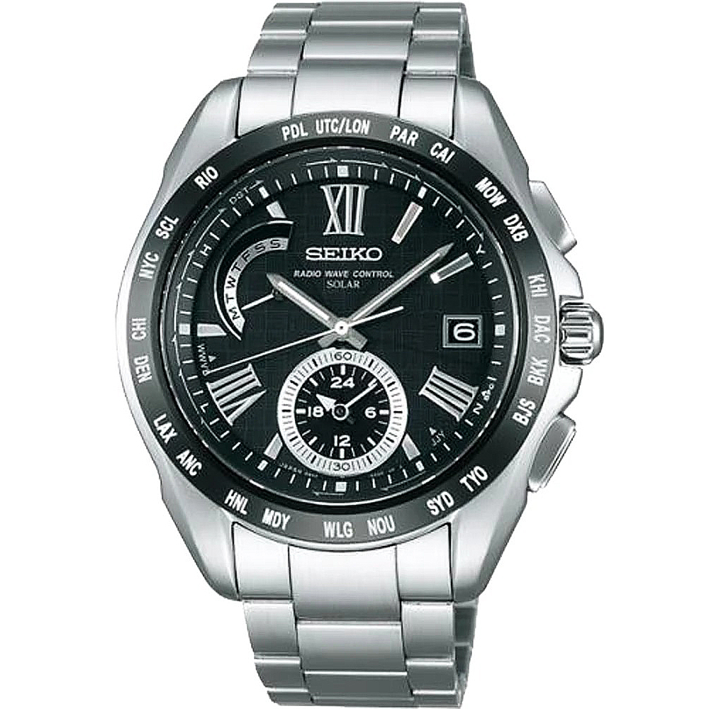 注目 V181-0AD0 セイコー 腕時計 白蝶貝 偏光文字盤 シルバー 時計 
