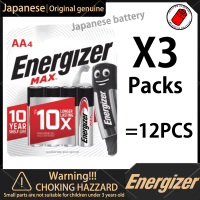 Energizer AA Batteries (12 pcs) Energizer MAX AA Alkaline Battery Original Sealed in Blister Pack