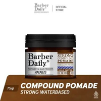 Barber Daily Strong Compound Pomade Jar 75mL - Water Based Pomade