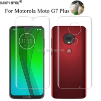For Motorola Moto G7 Plus G7Plus 6.2" Soft TPU Front Back Full Cover Screen Protector Transparent Protective Film (Not Glass)