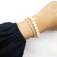 BERSERTIFIKAT GELANG 2 LAYER MUTIARA AIR TAWAR LOMBOK