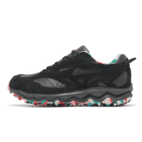 Mizuno 休閒鞋 Wave Mujin TL 男鞋 黑 彩色 米其林大底 永井博 聯名 美津濃 D1GA2411-01