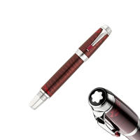 MONTBLANC 萬寶龍 波希米亞 紅寶石 鬥牛鉑金夾不鏽鋼伸縮鋼筆-鬥牛紅