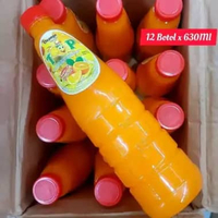 Paket 12 Botol Syrup Top Orange Squash 630Ml Minuman Sirup Rasa Jeruk Segar Ramadhan