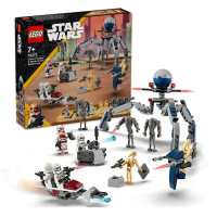 【LEGO 樂高】星際大戰系列 75372 克隆軍隊與戰鬥機器人組合(Clone Trooper &amp; Battle Droid Battle Pack)