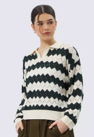 et cetera Oversized Long Sleeve Knit Top MULTICOLOR
