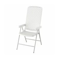 TORPARÖ 戶外躺椅, 白色/灰色, 53x95x109 公分