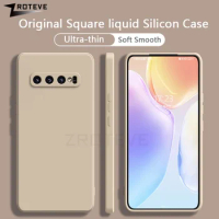 S10 Case ZROTEVE Square Liquid Silicone Soft Cover For Samsung Galaxy S10 E S10e S9 S20 Note 9 10 Plus Note10 Note20 Ultra Cases