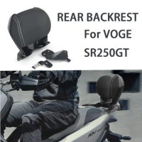FOR VOGE SR250GT MotorcycleBlack Rear Passenger Seat Tailstock Backrest Back Rest Cushion Pad FOR VOGE SR250 SR 250 GT 250GT