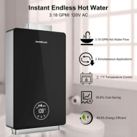 Whole House Gas Water Heater,ankless Water Heater Natural Gas, 3.18 GPM Natural Gas Tankless Water Heater,