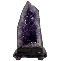 【恬芯晶品】16.7kg巴西木型紫晶洞AR1財位佈置(聚財聚氣招財招貴人開運風水擺件鎮宅帝王紫晶洞對洞)